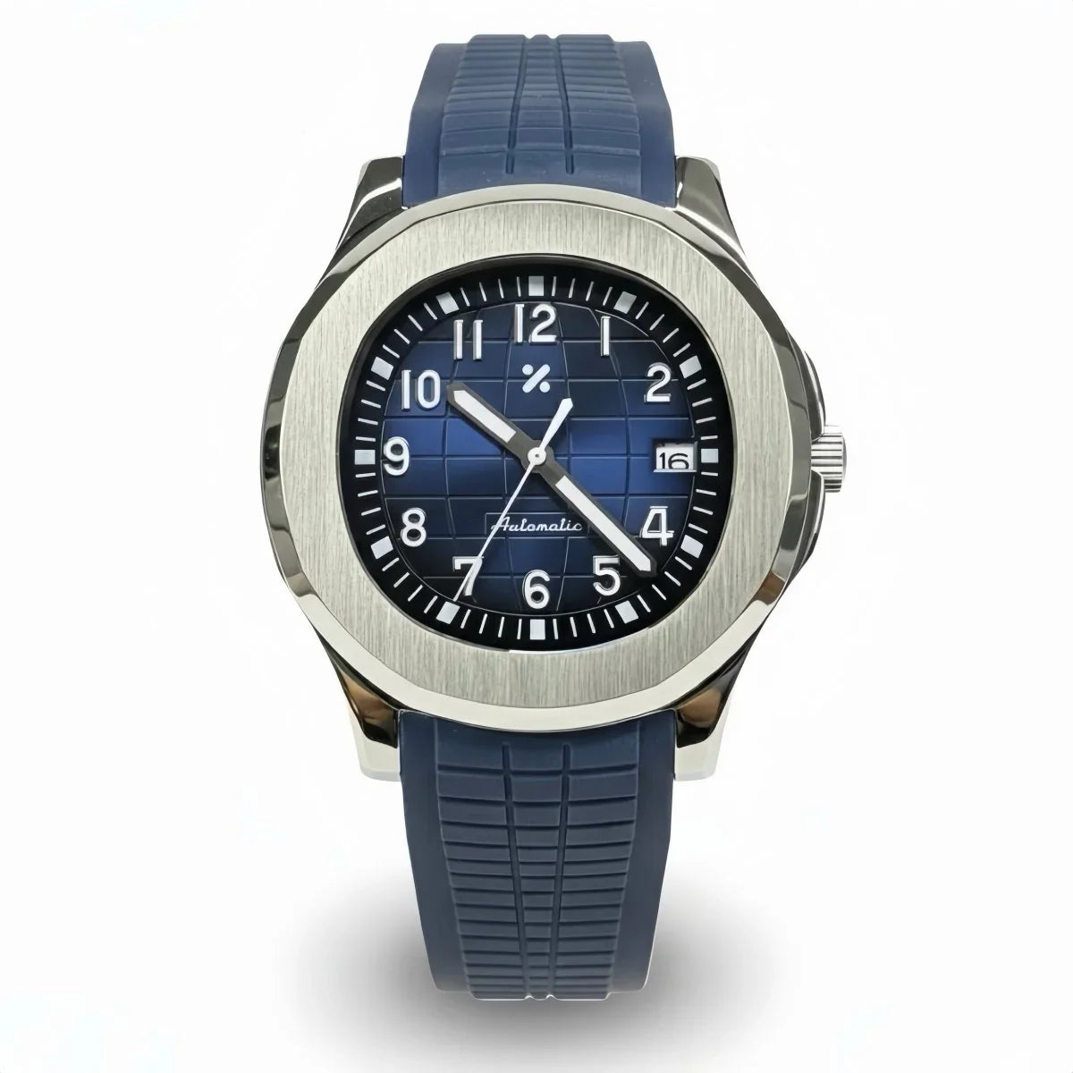 AUQAMOD | Blue and Black Grid NH35 - WB MOD WATCHES