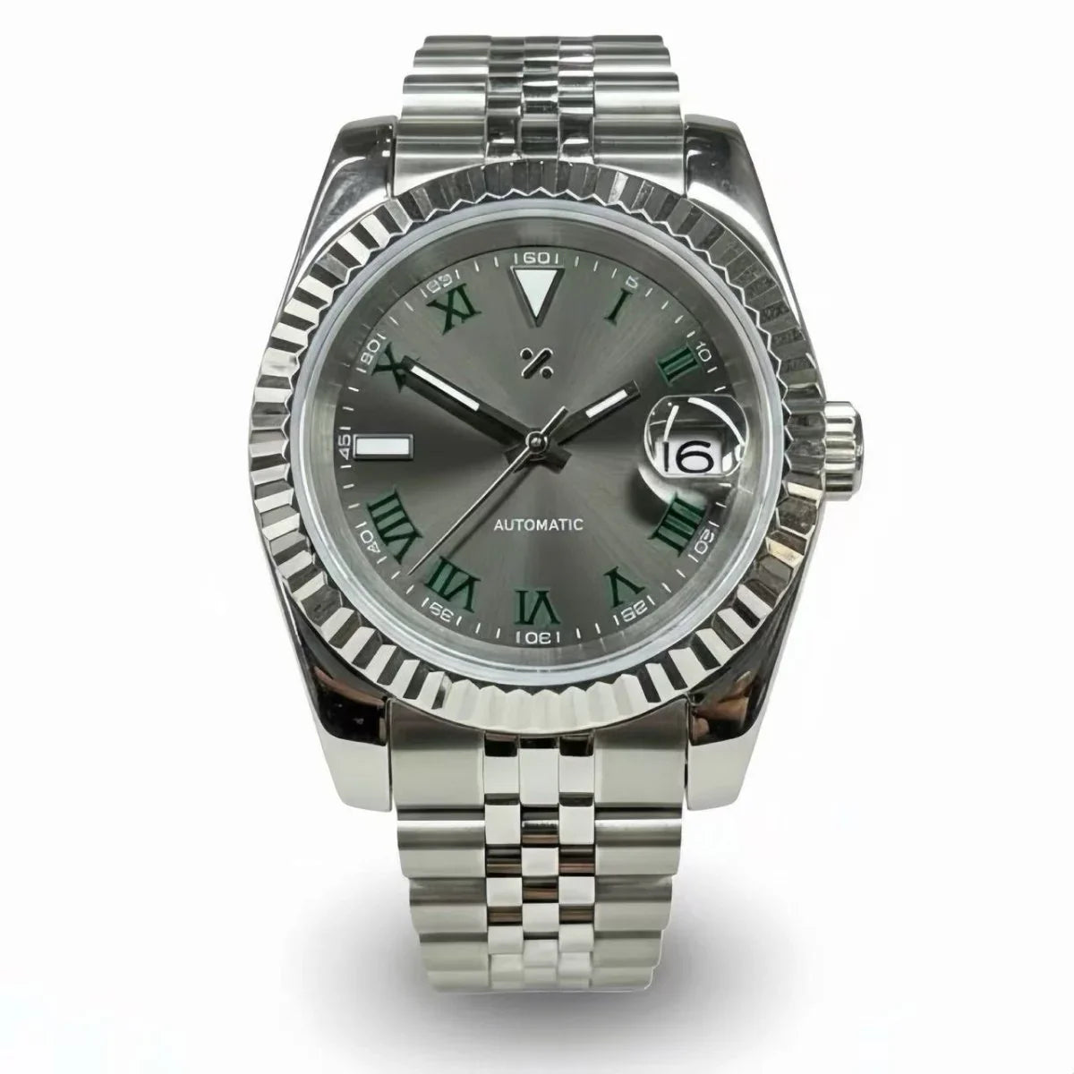 JUSTMOD | Green Roman NH35 Auto - WB MOD WATCHES