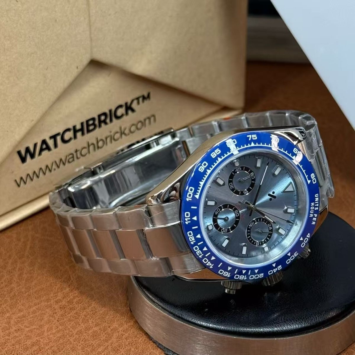 SEIKTONA | Blue Bezel Panda VK63 - WB MOD WATCHES