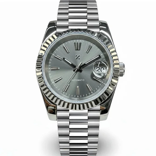 JUSTMOD | Slate Sunburst NH35 Date - WB MOD WATCHES