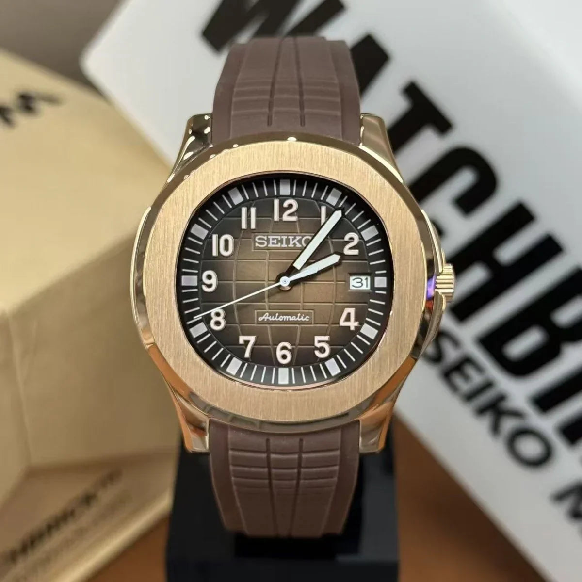 AUQAMOD | Rose Night NH35 Aquanaut - WB MOD WATCHES