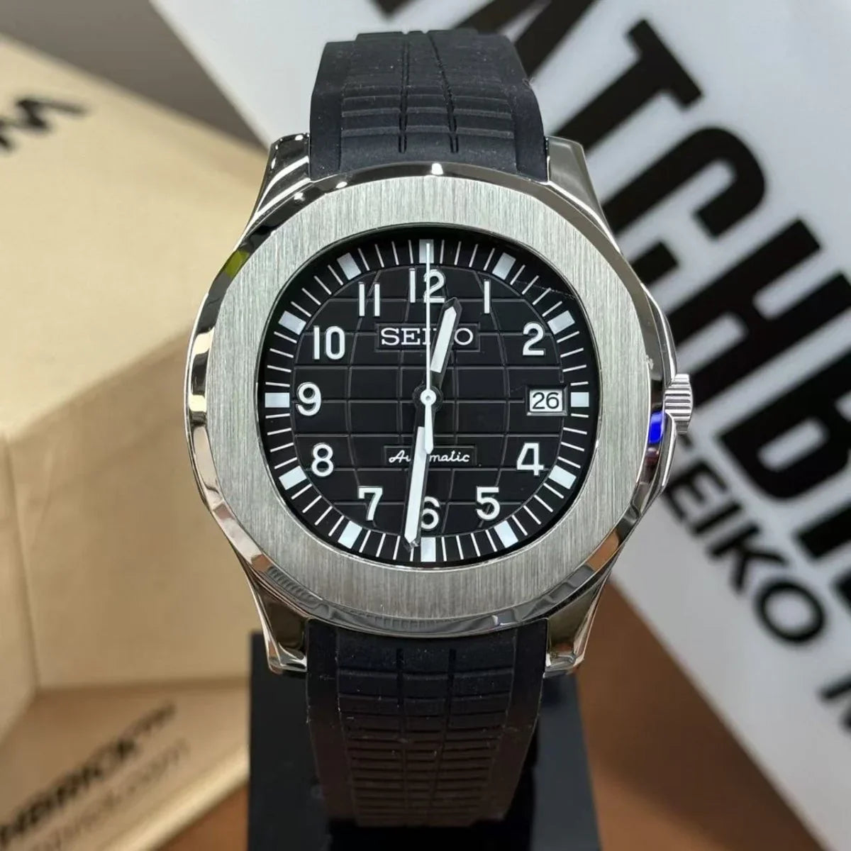 AUQAMOD | Shadow Black NH35 - WB MOD WATCHES