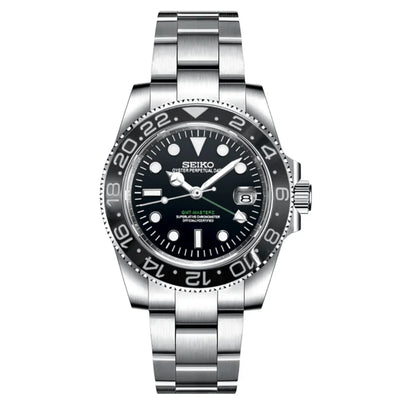 GMTMOD | Black Bezel NH34 - WB MOD WATCHES