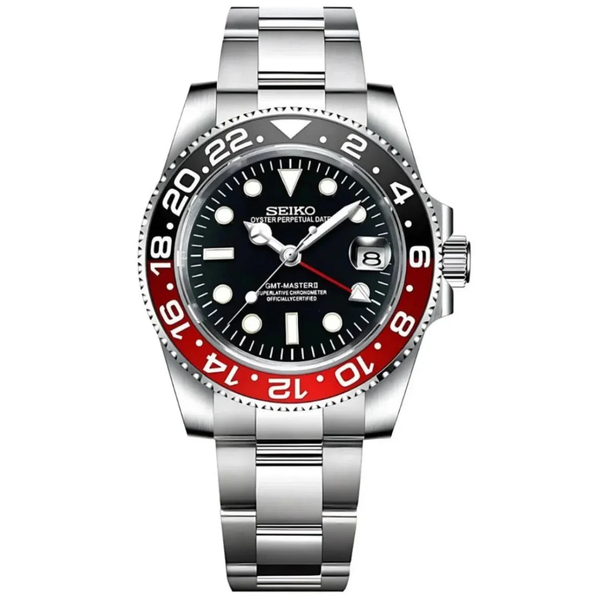 GMTMOD | Coke NH34 Dual-Time - WB MOD WATCHES