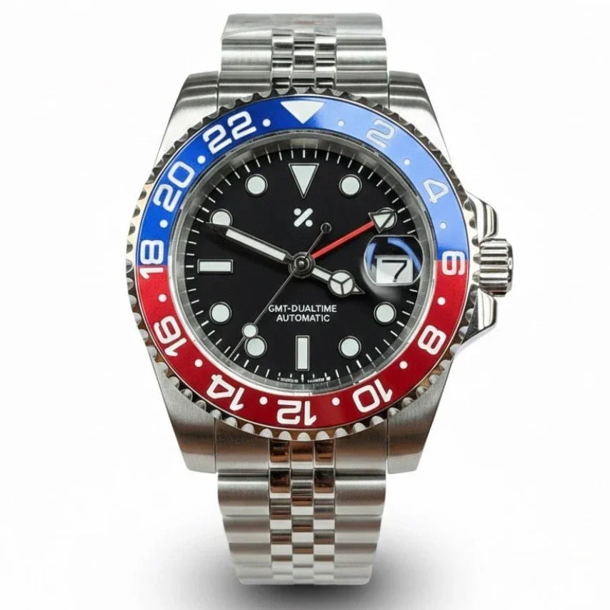 GMTMOD | Pepsi NH34 Dual-Time - WB MOD WATCHES