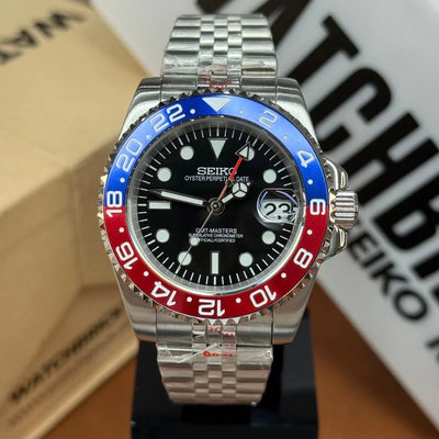 GMTMOD | Pepsi NH34 Dual-Time - WB MOD WATCHES