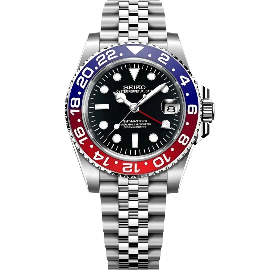GMTMOD | Pepsi NH34 Dual - Time - WB MOD WATCHES