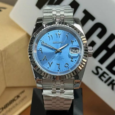 JUSTMOD | Arab Dial Ice Blue (36 / 39mm) - WB MOD WATCHES