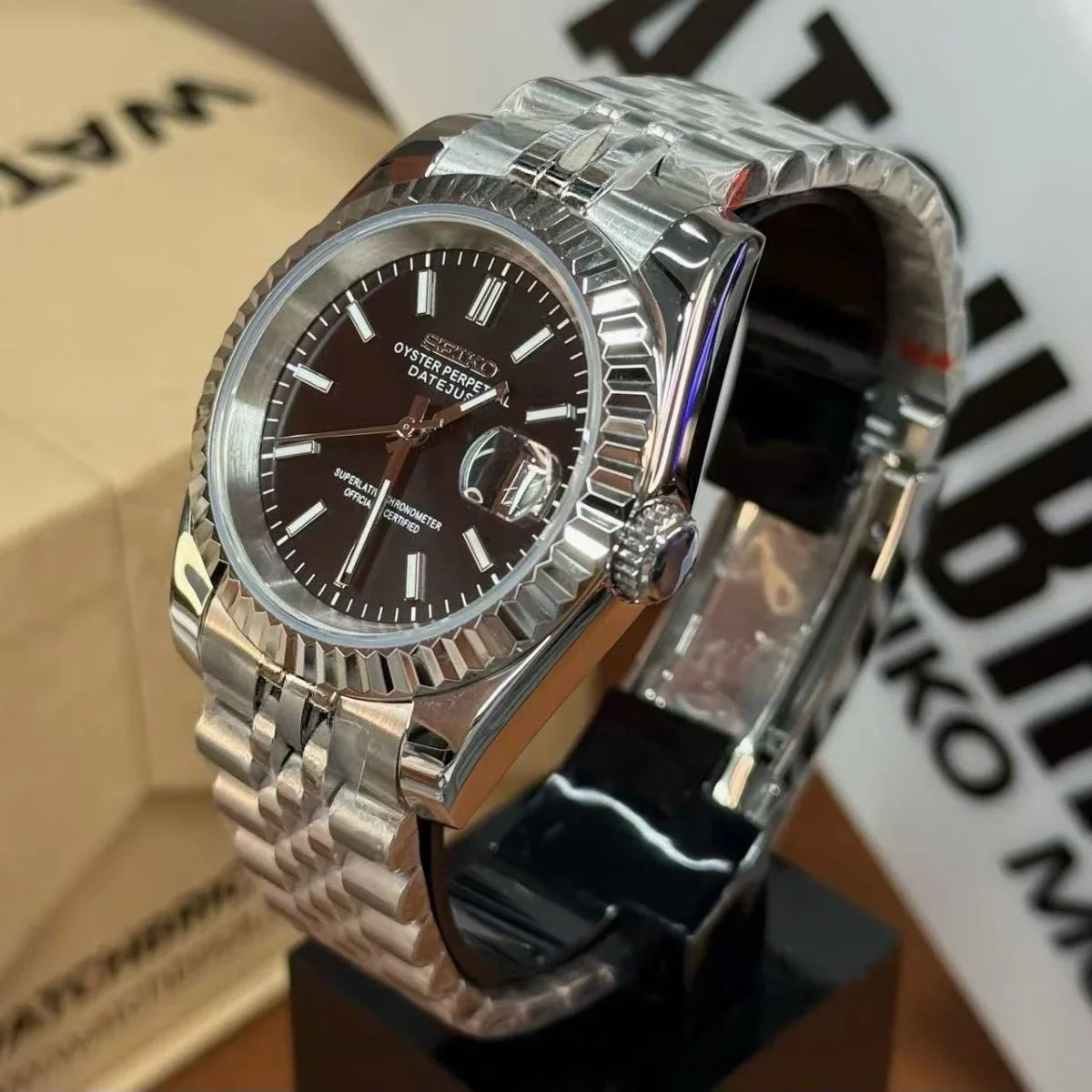 JUSTMOD | Black Dial NH35 - WB MOD WATCHES