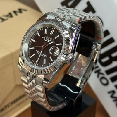 JUSTMOD | Black Dial NH35 - WB MOD WATCHES