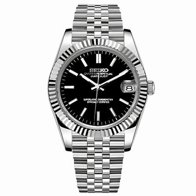 JUSTMOD | Black Dial NH35 - WB MOD WATCHES