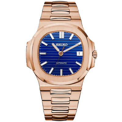 NATIKO | Blue Dial Rose Gold - WB MOD WATCHES