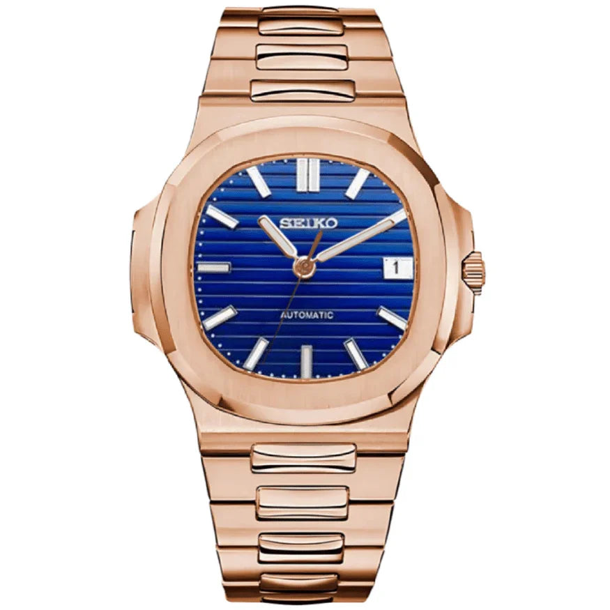 NATIKO | Blue Dial Rose Gold - WB MOD WATCHES