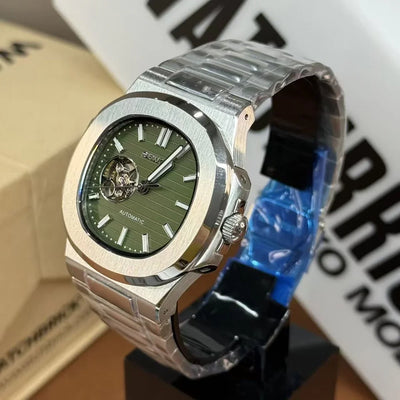 NAUTIKO | Emerald Open-Heart Date - WB MOD WATCHES