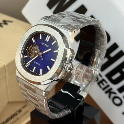NAUTIKO Mod Open Heart Dark Blue - WB MOD WATCHES