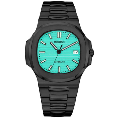 NAUTIKO – Tiffany Blue Dial | Black Case Edition - WB MOD WATCHES