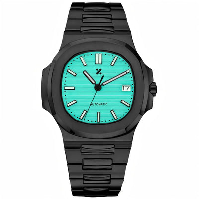NAUTIKO – Tiffany Blue Dial | Black Case Edition - WB MOD WATCHES
