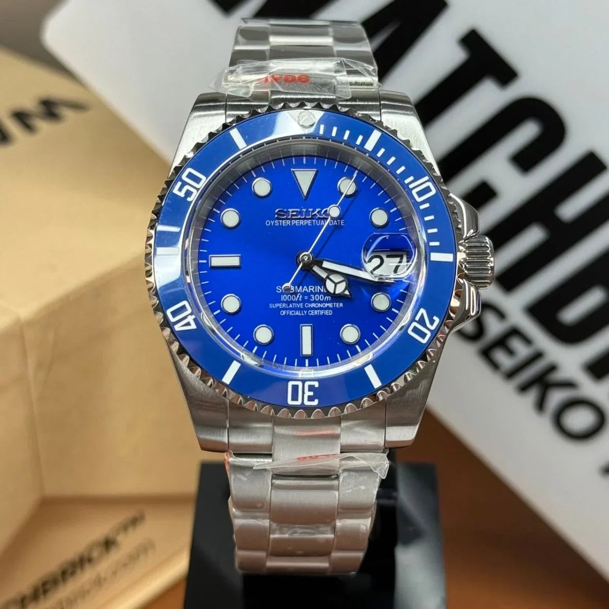 SUBMOD | Blue NH35 Automatic - WB MOD WATCHES