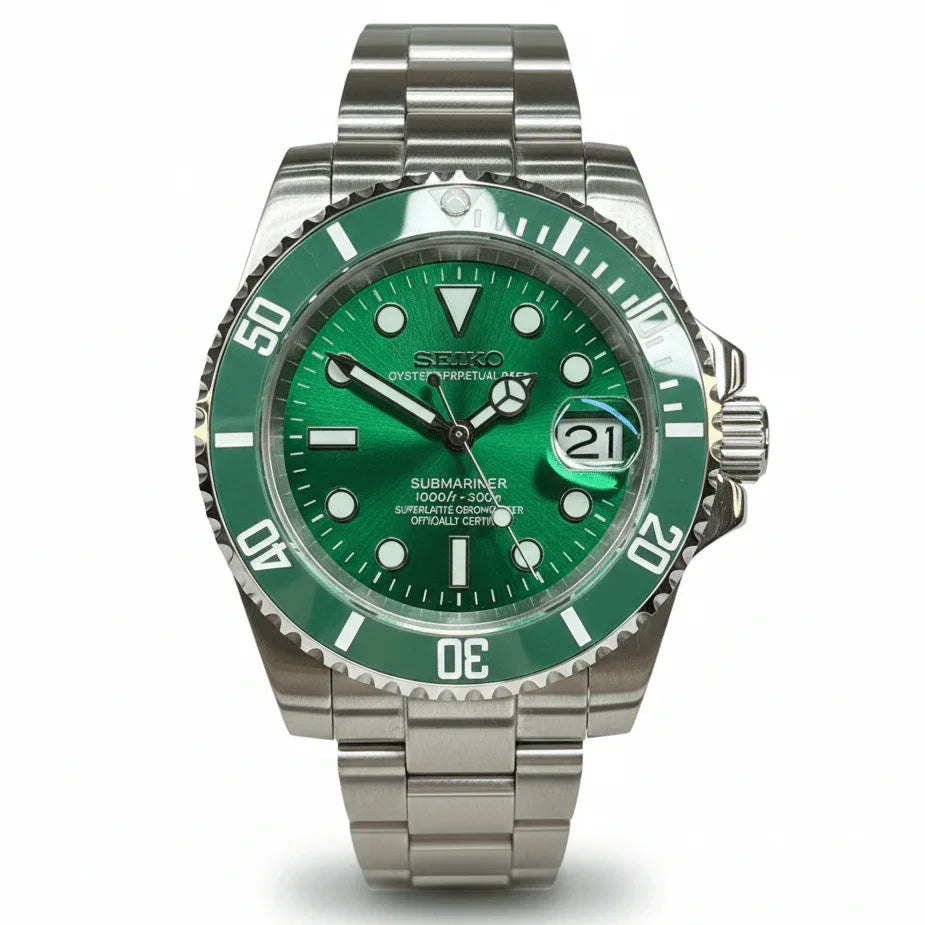 SUBMOD | Hulk NH35 Green Dial - WB MOD WATCHES