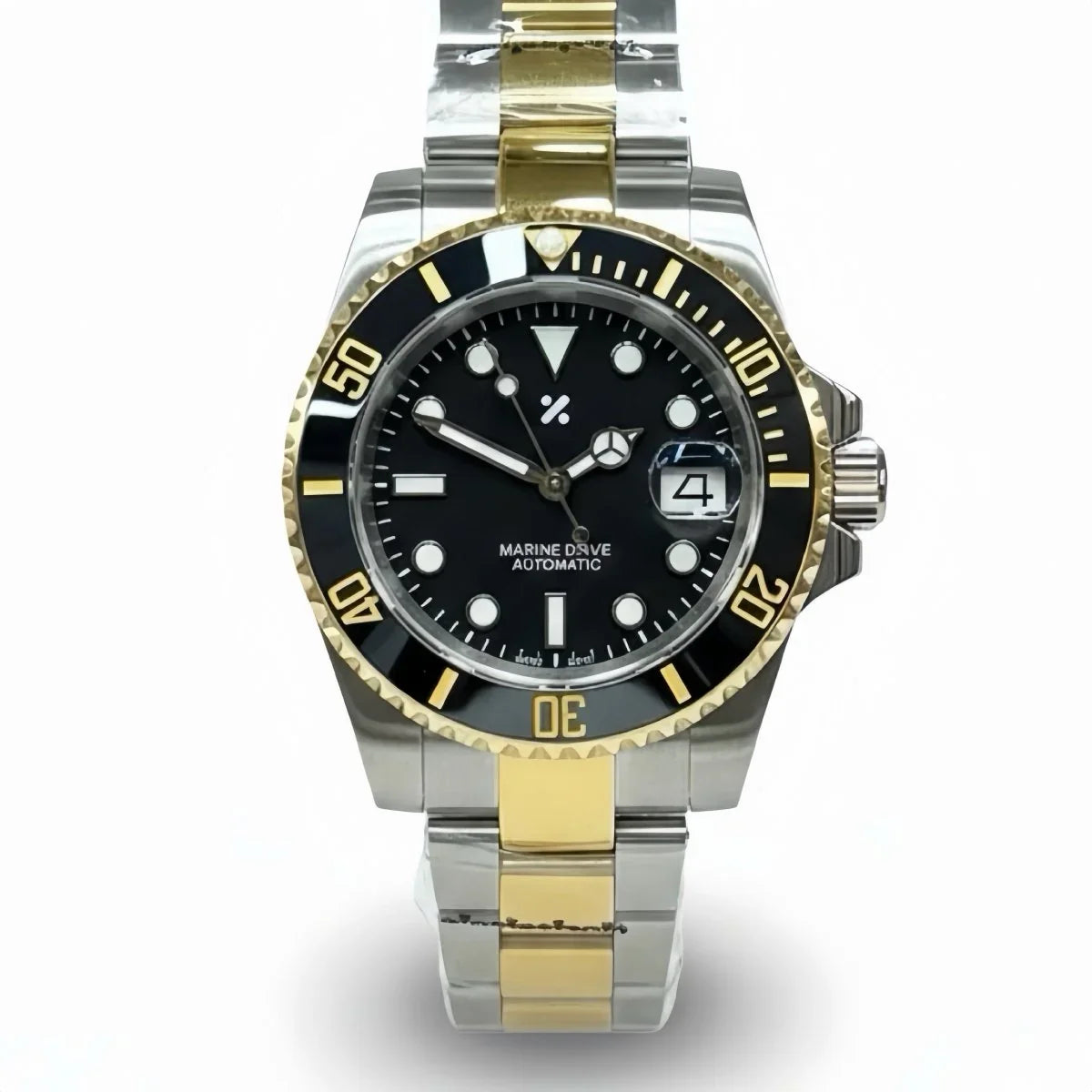 SUBMOD | Two-Tone Gold Black Sub - WB MOD WATCHES